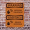 Signmission Rotating Equipment With Symbol Bilingual OSHA Warning Sign, Plastic, 7in W x 10in L, 2PK OS-2PACK-WS-P-710-L-12829 - alternate 4